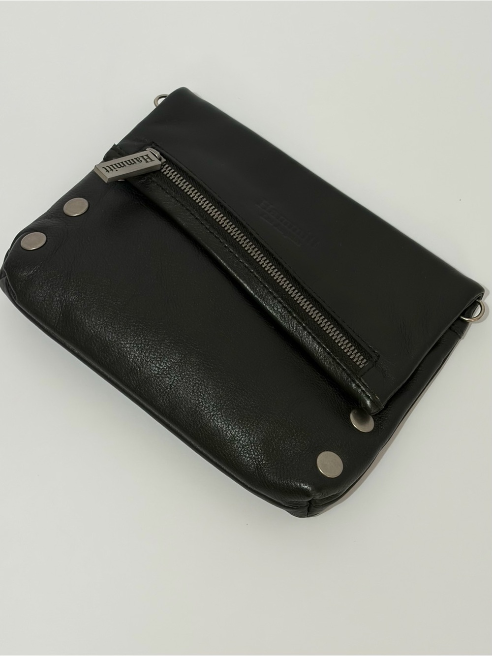 Hammitt VIP Small OG In Black Leather With Brushed Silver Hardware - Picture 6 of 16